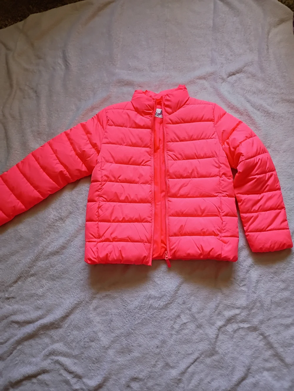 The Children's Place Neon Pink Puffer Jacket